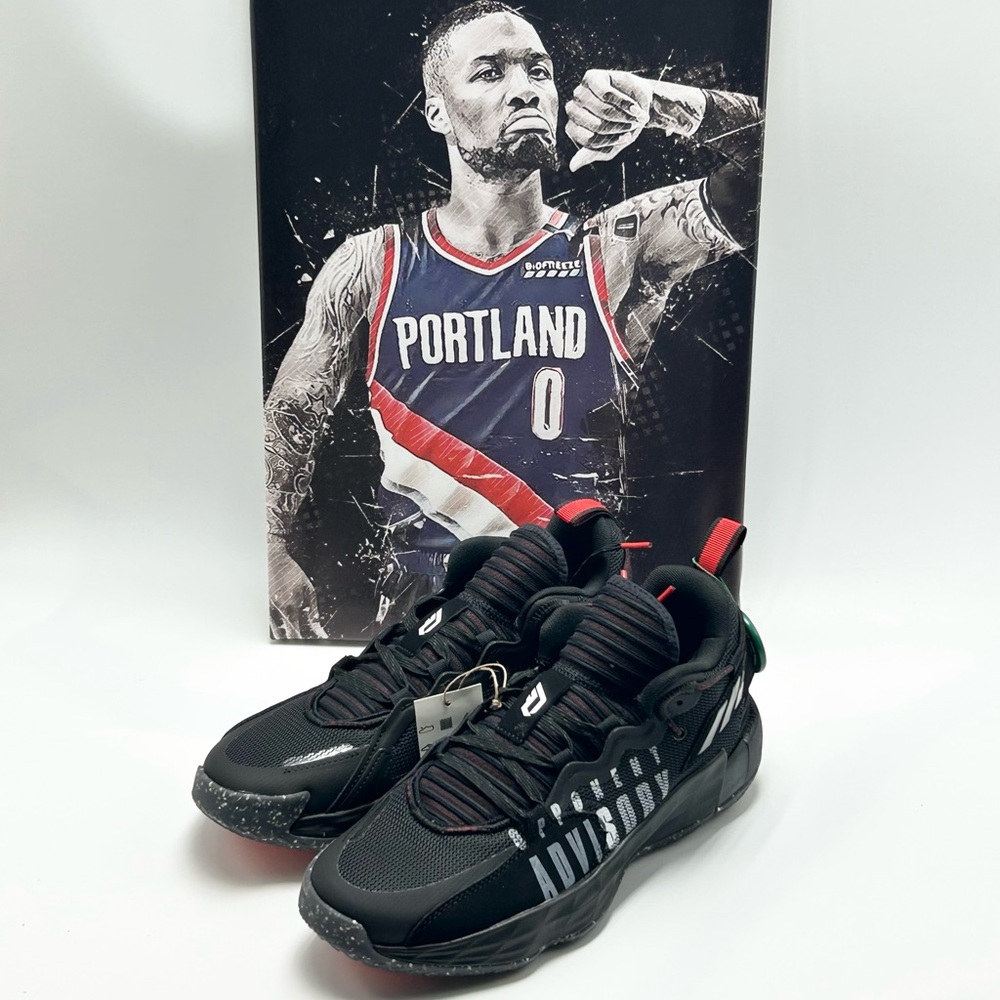 🏀⛹🏽⏰💵⚠️🔴⚫️⚪️adidas - Dame 7 Opponent Advisory Sneakers. - Picture 7 of 16
